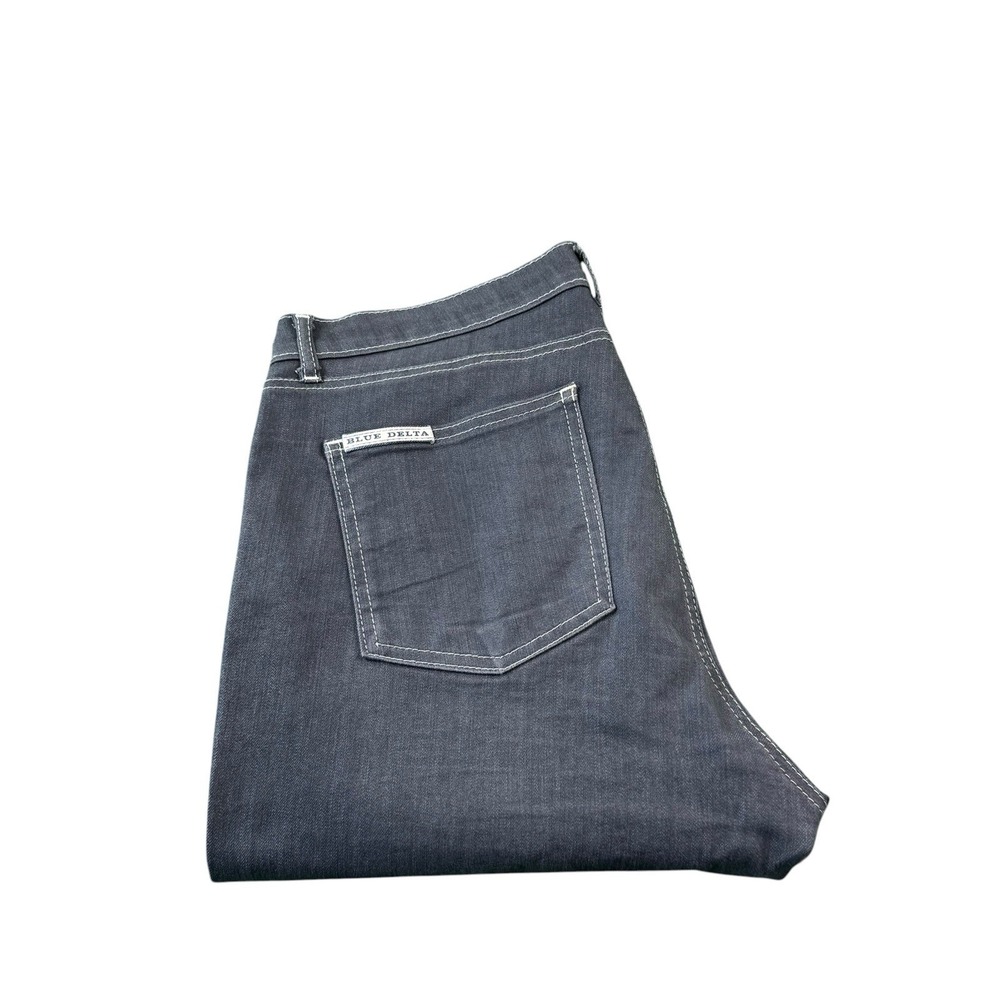 Blue Delta‎ Bespoke Smooth Gray Indigo Men's Jeans Size 36x28